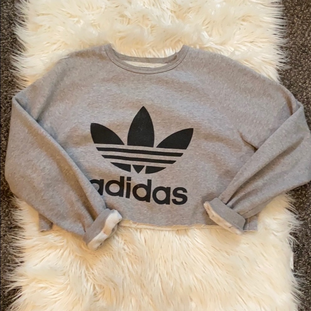 Adidas crop crew neck
